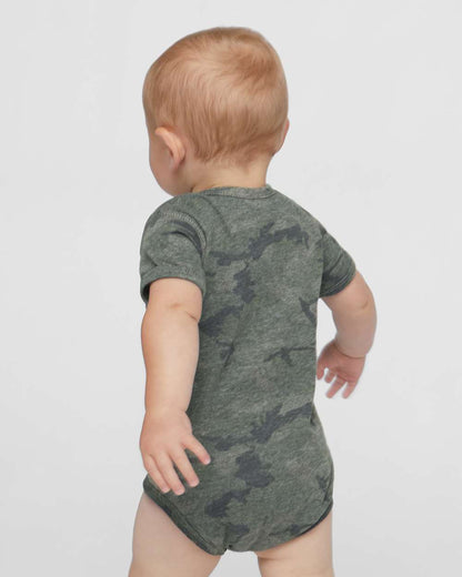Rabbit Skins Infant Fine Jersey Bodysuit 4424 #colormdl_Vintage Camo