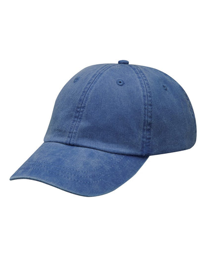 Adams Headwear Optimum Pigment-Dyed Dad Hat LP101 #color_Royal