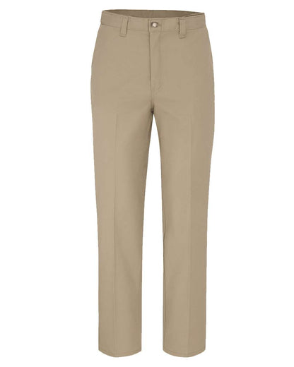 Dickies Men's Odd Sizes Premium Industrial Flat Front Comfort Waist Pants LP70ODD #color_Desert Sand - 37 Unhemmed