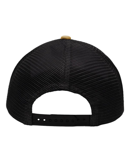 Sportsman Traditional Lo-Pro Mesh Back Trucker Fit Cap SP1450 #color_Chino Vegas Gold/ Black