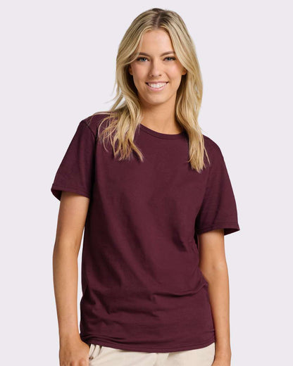 JERZEES Premium Cotton T-Shirt 570MR #colormdl_Maroon