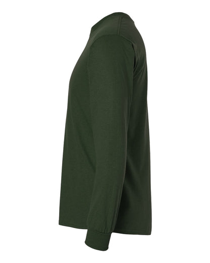 Gildan Ultra Cotton® Long Sleeve T-Shirt 2400 #color_Forest Green