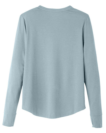 North End Women's JAQ Stretch Performance V-Neck Snap Pullover NE400W #color_Opal Blue