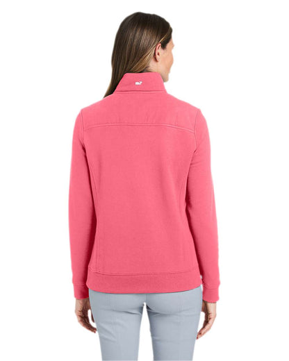 vineyard vines Women’s Collegiate Shep Quarter-Zip Sweatshirt K002795 #colormdl_Jetty Red