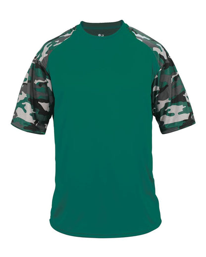 Badger Camo Sport T-Shirt 4141 #color_Forest/ Forest Camo