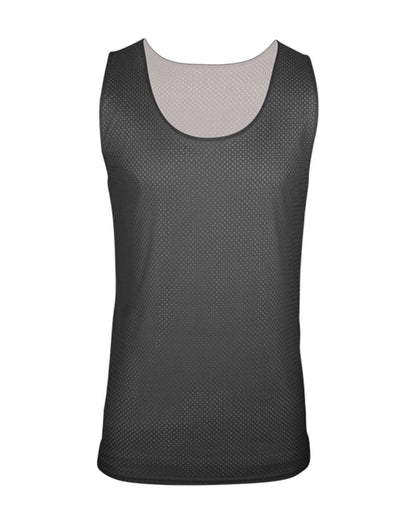 C2 Sport Reversible Mesh Tank 5729 #color_Graphite/ White