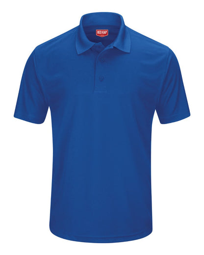 Red Kap Men's Short Sleeve Performance Knit Pocketless Core Polo SK96 #color_Royal Blue