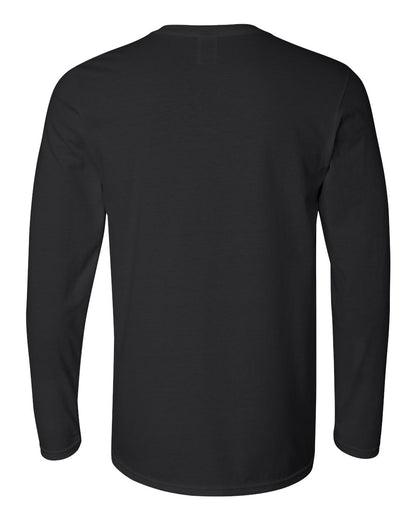 Gildan Unisex Softstyle® Long Sleeve T-Shirt 64400 #color_Black