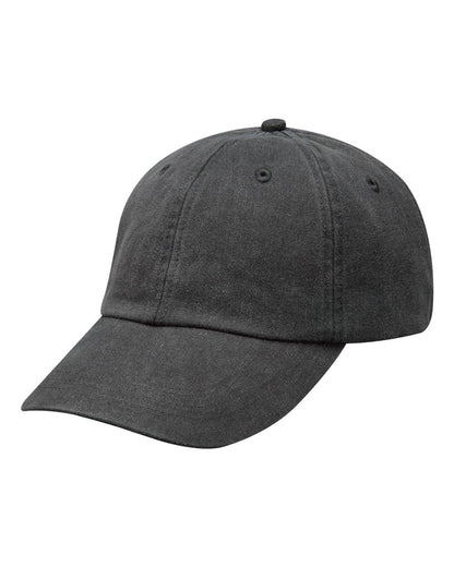 Adams Headwear Optimum Pigment-Dyed Dad Hat LP101 #color_Charcoal