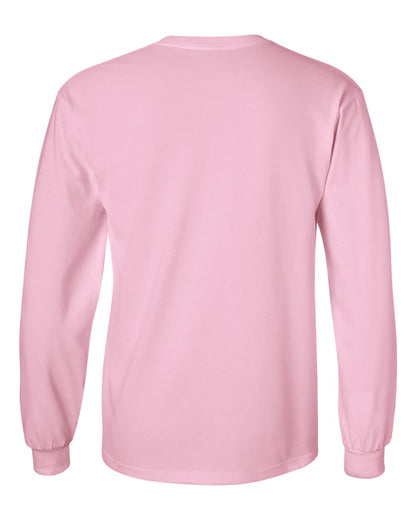 Gildan Unisex Ultra Cotton® Long Sleeve T-Shirt 2400 #color_Light Pink