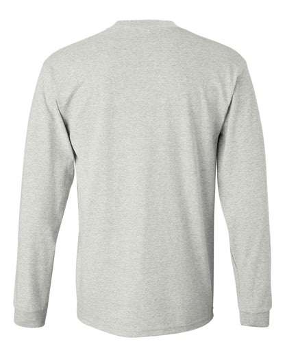 Gildan Unisex Ultra Cotton® Long Sleeve T-Shirt 2400 #color_Ash