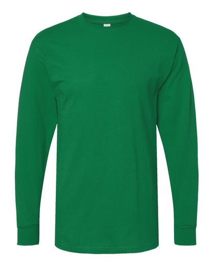 M&O Unisex Gold Soft Touch Long Sleeve T-Shirt 4820 #color_Fine Kelly Green