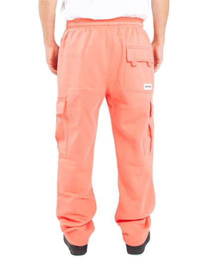 Shaka Wear Men's Fleece Cargo Pocket Sweatpants SHFCP #colormdl_Peach