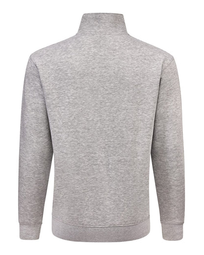 J. America Unisex BTB Fleece Quarter-Zip Sweatshirt 8722 #color_Oxford