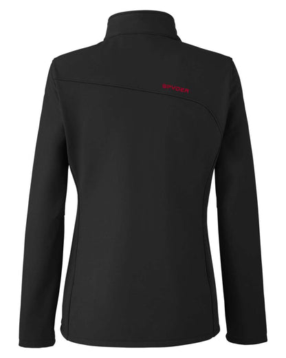 Spyder Women's Transport Soft Shell Jacket 187337 #color_Black/ Red