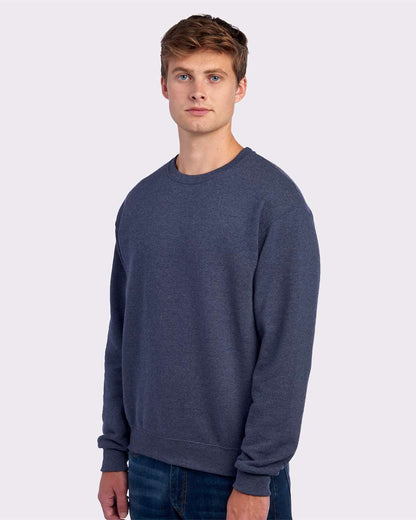 JERZEES Unisex NuBlend® Crewneck Sweatshirt 562MR #colormdl_Vintage Heather Navy