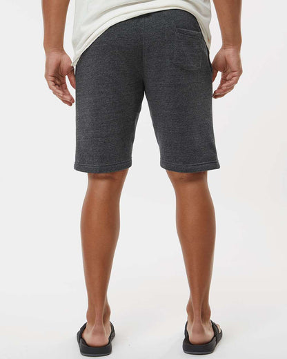 J. America Unisex Triblend Fleece Shorts 8855 #colormdl_Black Triblend