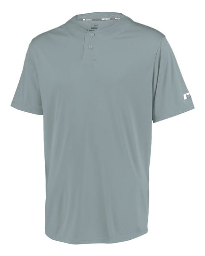 Russell Athletic Youth Performance Two-Button Solid Jersey 3R7X2B #color_Baseball Grey