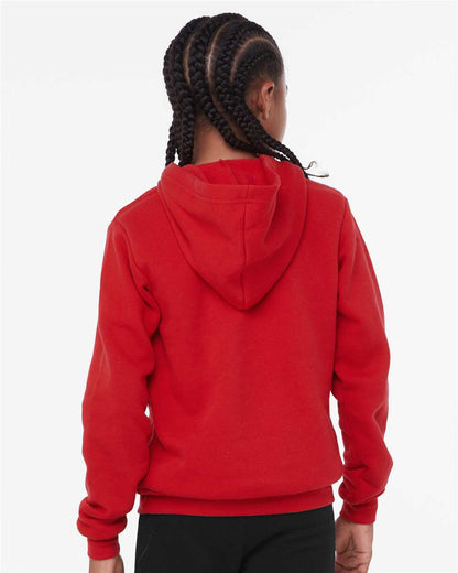 BELLA + CANVAS Youth Sponge Fleece Hoodie 3719Y #colormdl_Red