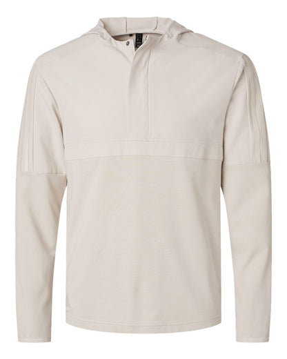 Adidas Men's Half-Zip Hooded Anorak A607 #color_Alumina