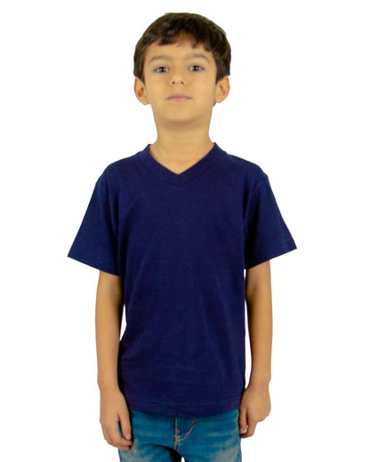 Shaka Wear Youth V-Neck T-Shirt SHVEEY #colormdl_Navy