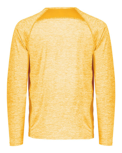 Holloway Men's Electrify CoolCore® Long Sleeve T-Shirt 222570 #color_Gold Heather