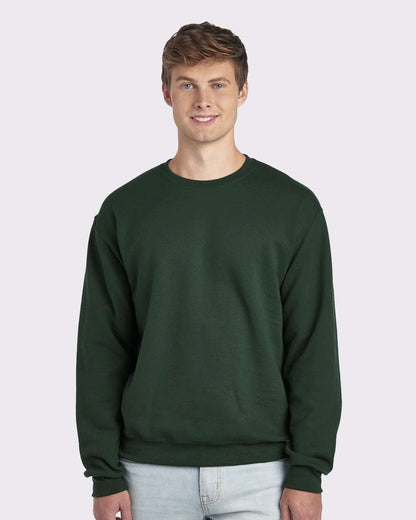 JERZEES Unisex NuBlend® Crewneck Sweatshirt 562MR #colormdl_Forest Green