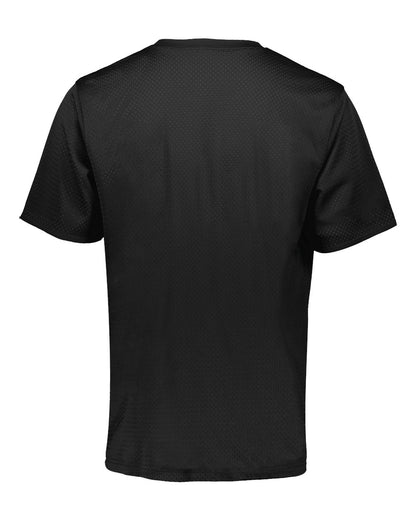 Augusta Sportswear Youth Short Sleeve Mesh Reversible Jersey 1603 #color_Black/ Scarlet