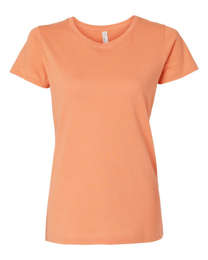 LAT Women's Fine Jersey Tee 3516 #color_Sunset