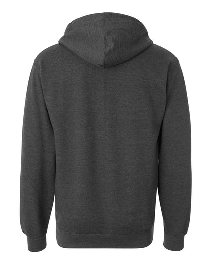 Independent Trading Co. Unisex Midweight Hooded Sweatshirt SS4500 #color_Charcoal Heather