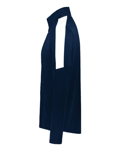 Holloway Youth Crosstown Full-Zip Jacket 223630 #color_Navy/ White