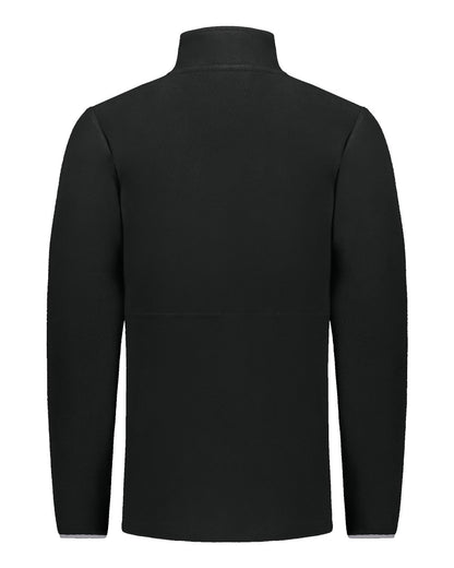 Augusta Sportswear Eco Revive™ Women's Polar Fleece Quarter-Zip Pullover 6857 #color_Black