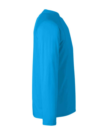 CORE365 Unisex Ultra UVP™ Marina Raglan Long Sleeve T-Shirt CE110 #color_Electric Blue