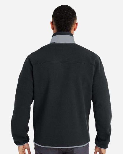 Puma Golf Men's Fleece Quarter-Zip Pullover 628407 #colormdl_Puma Black/ Slate Sky