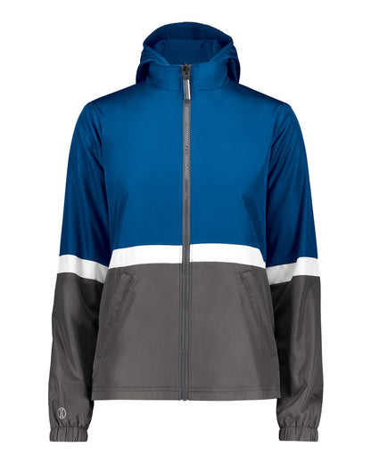 Holloway Women's Turnabout Reversible Hooded Jacket 229787 #color_Royal/ Carbon