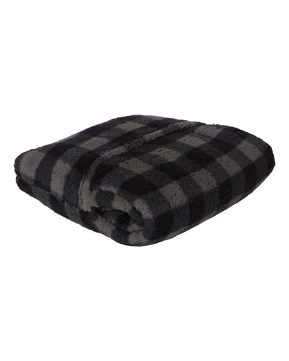J. America Epic Sherpa Blanket 8449 #color_Black/ Charcoal Buffalo