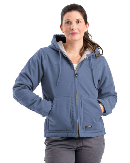 Berne Apparel Women's Softstone Hooded Coat WHJ43 #colormdl_Steel Blue
