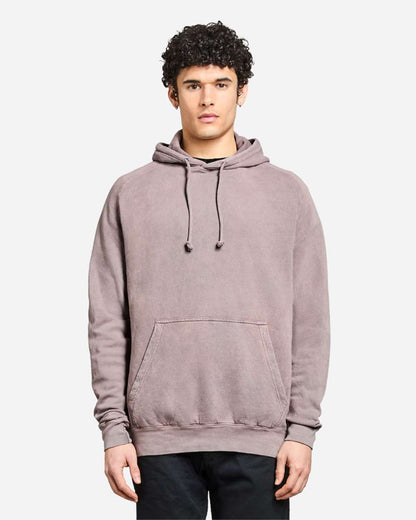 Lane Seven Unisex Vintage Raglan Hooded Sweatshirt LST004 #colormdl_Vintage Zinc