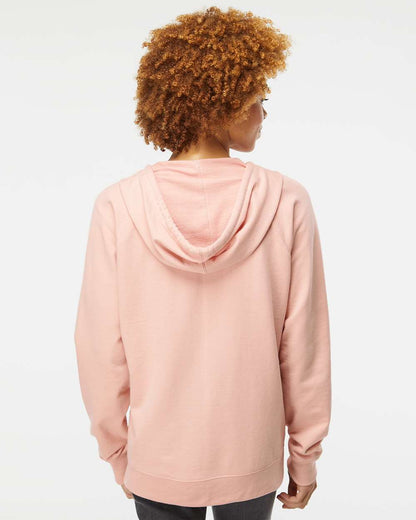 Independent Trading Co. Icon Lightweight Loopback Terry Full-Zip Hooded Sweatshirt SS1000Z #colormdl_Rose