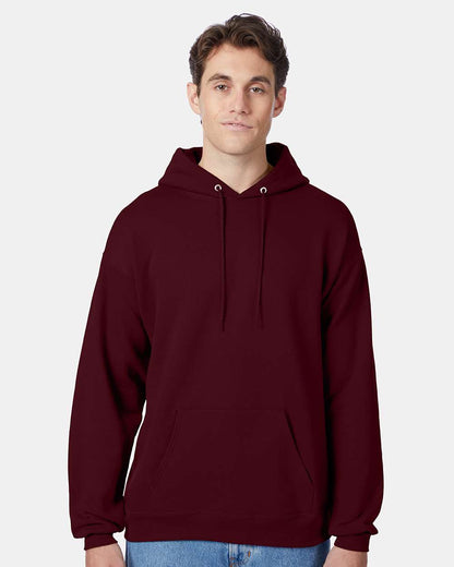 Hanes Unisex EcoSmart® Hooded Sweatshirt P170 #colormdl_Maroon