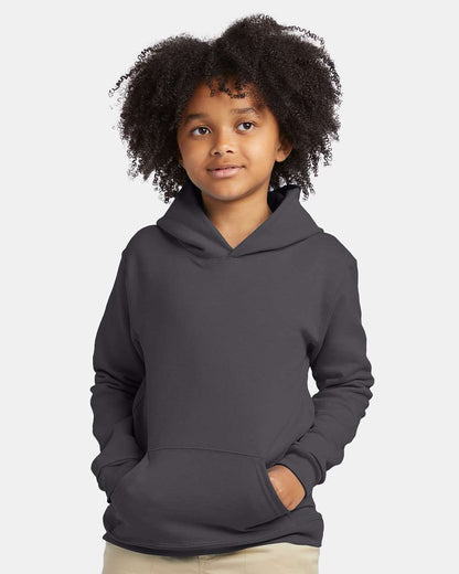 Hanes Youth EcoSmart® Hooded Sweatshirt P473 #colormdl_Smoke Grey