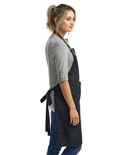 Artisan Collection by Reprime Espresso Bib Apron RP123 #colormdl_Black/ Black