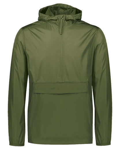 Holloway Men's Packable Quarter-Zip Jacket 229534 #color_Olive