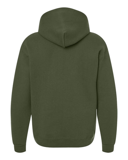 JERZEES Unisex Rugged Hooded Sweatshirt H12MR #color_Military Green