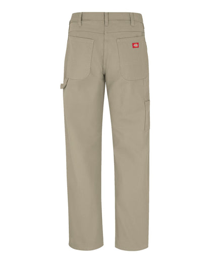 Dickies Men's Duck Carpenter Jeans 1933 #color_Rinsed Desert Sand - 37 Unhemmed
