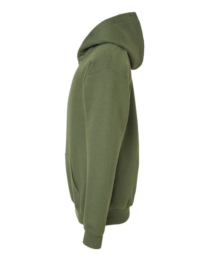 Gildan Softstyle® Youth Midweight Hooded Sweatshirt SF500B #color_Military Green