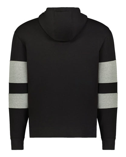 Holloway Unisex Jackson Way Hooded Sweatshirt 229576 #color_Black/ Charcoal Heather