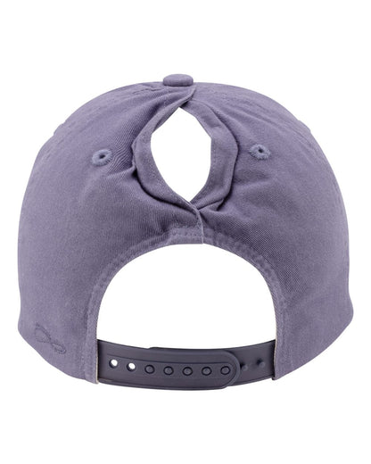 Infinity Her Women's Washed 5-Panel Rope Cap MAYA #color_Violet/ Snow Leopard