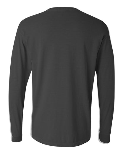 Comfort Colors Unisex Garment-Dyed Heavyweight Long Sleeve T-Shirt 6014 #color_Pepper