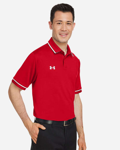 Under Armour Men's Tipped Teams Performance Polo 1376904 #colormdl_Red/ White